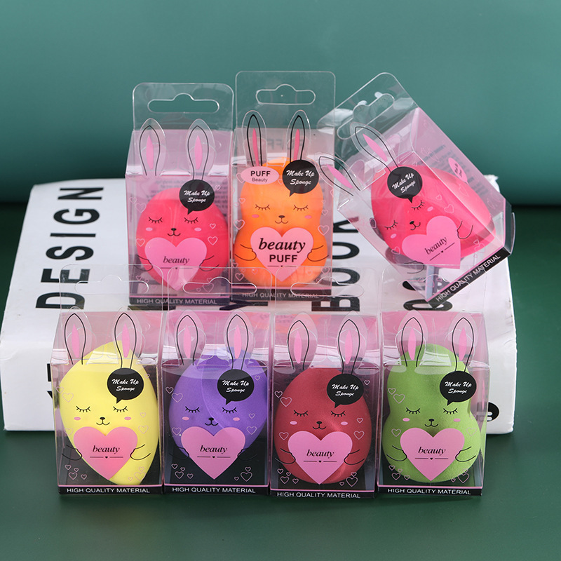 Huevos de maquillaje de PVC embalaje independiente no comer polvo huevo de maquillaje transfronterizo esponja de maquillaje sin látex polvo de maquillaje
