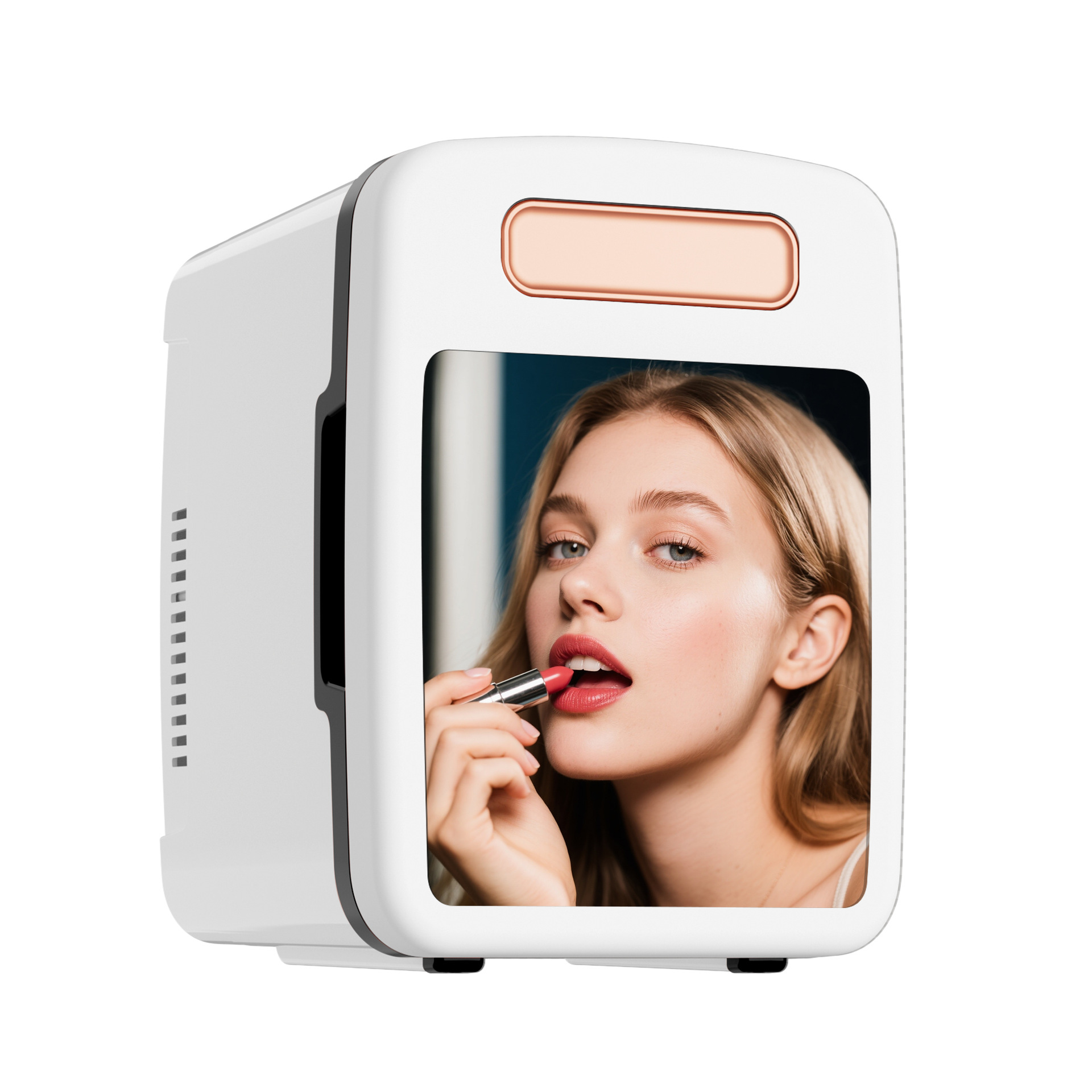 4L Mirror Cosmetic Refrigerator Mini Cooler Portable Dormitory Cooling and Heating Box Small Car USB Mini Refrigerator