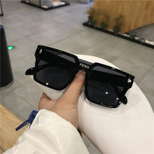 INS风墨镜男潮酷一体式2024新款太阳眼镜女网红防紫外线强光开车-