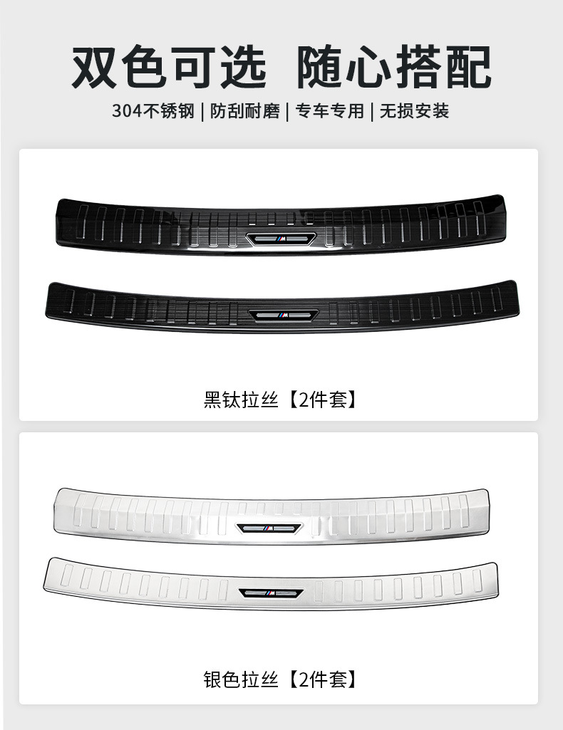 Suitable for 16-25 Bmw New X1/Ix1 Trunk Rear Guard Plate Tailgate Protection Strip Decorative Accessories Modification