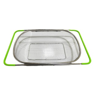 Telescopic Stainless Steel Sink Drain Basket for Washing Rice, Vegetables, and Fruits, Cross-Border Exclusive Supply