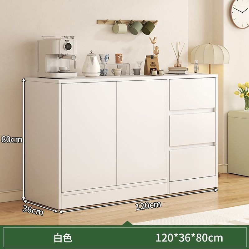 Gabinete de comedor de oficina pequeño armario de té armario de madera armario de viento de crema todo en un armario de almacenamiento de almacenamiento de viento de crema mesa de té