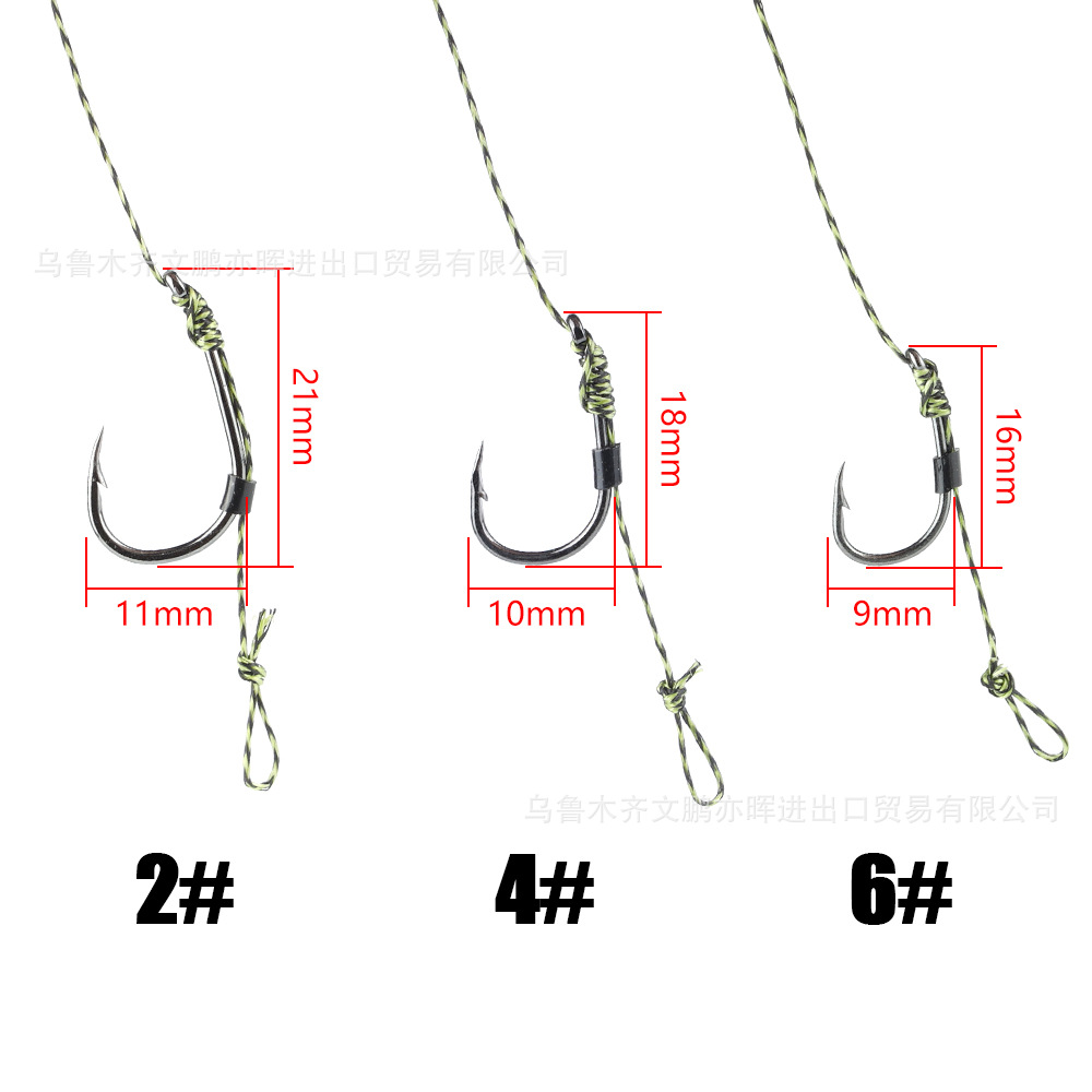 W.P.E Carp fishing drilling rig's ready -made carp fishing hook bait bait pin fishing 2