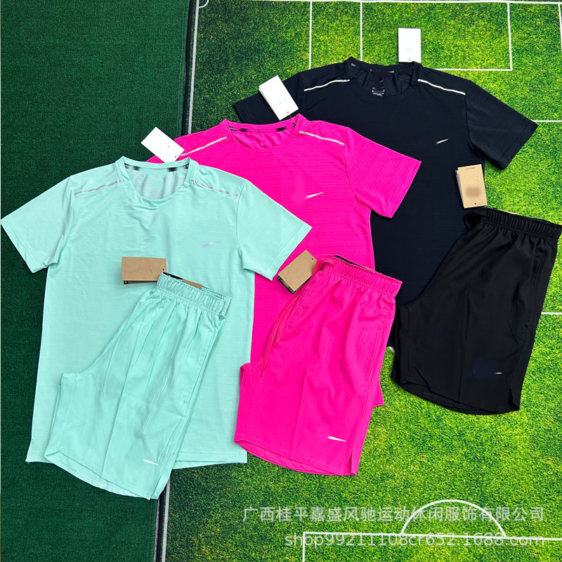 Wholesale Shorts Men's Breathable Woven Sports Pants Sports Student Track and Field Training Running Fitness Quick-Drying Suit Men