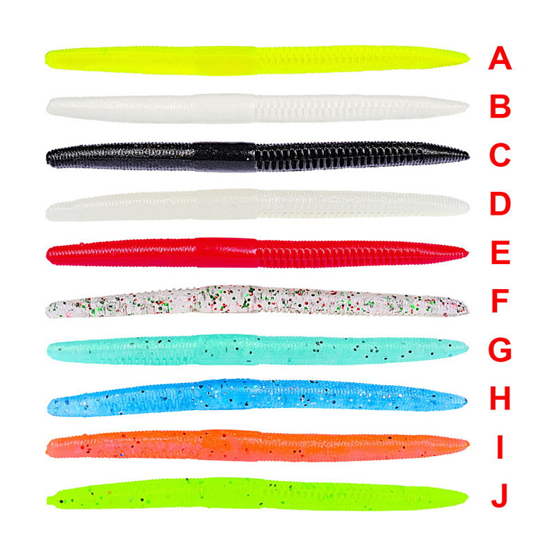 Suspending Worms Fishing Lure Soft Baits Fresh Water Bass Swimbait Tackle Gear