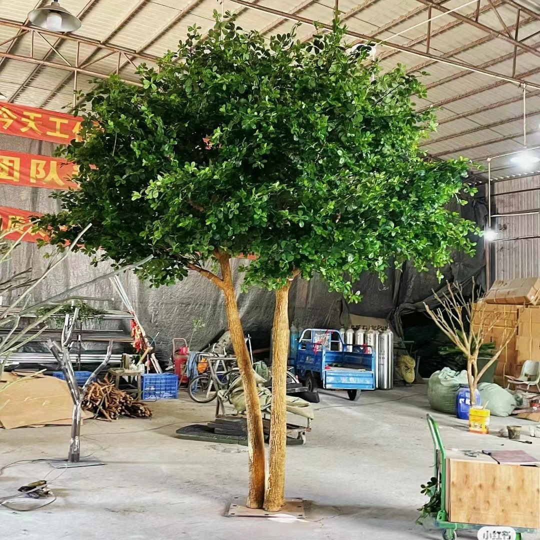 Simulación de paisajismo de jardín Simulación artificial de Fulutong Interior Simulación artificial de Fulutong Vista verde Falso árbol de simulación de Fulutong