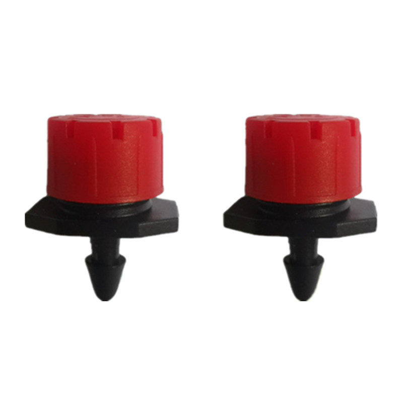 Mayorista pequeño sombrero rojo de ocho agujeros goteo de caudal ajustable rojo sombrero de goteo de riego de jardín remoción de polvo humidificación goteo micro pulverización