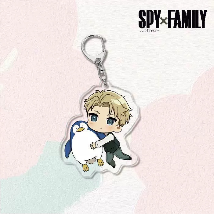 Акриловый брелок для ключей (SPY×FAMILY) — двусторонняя миниатюрная подвеска, полупрозрачная двусторонняя печать