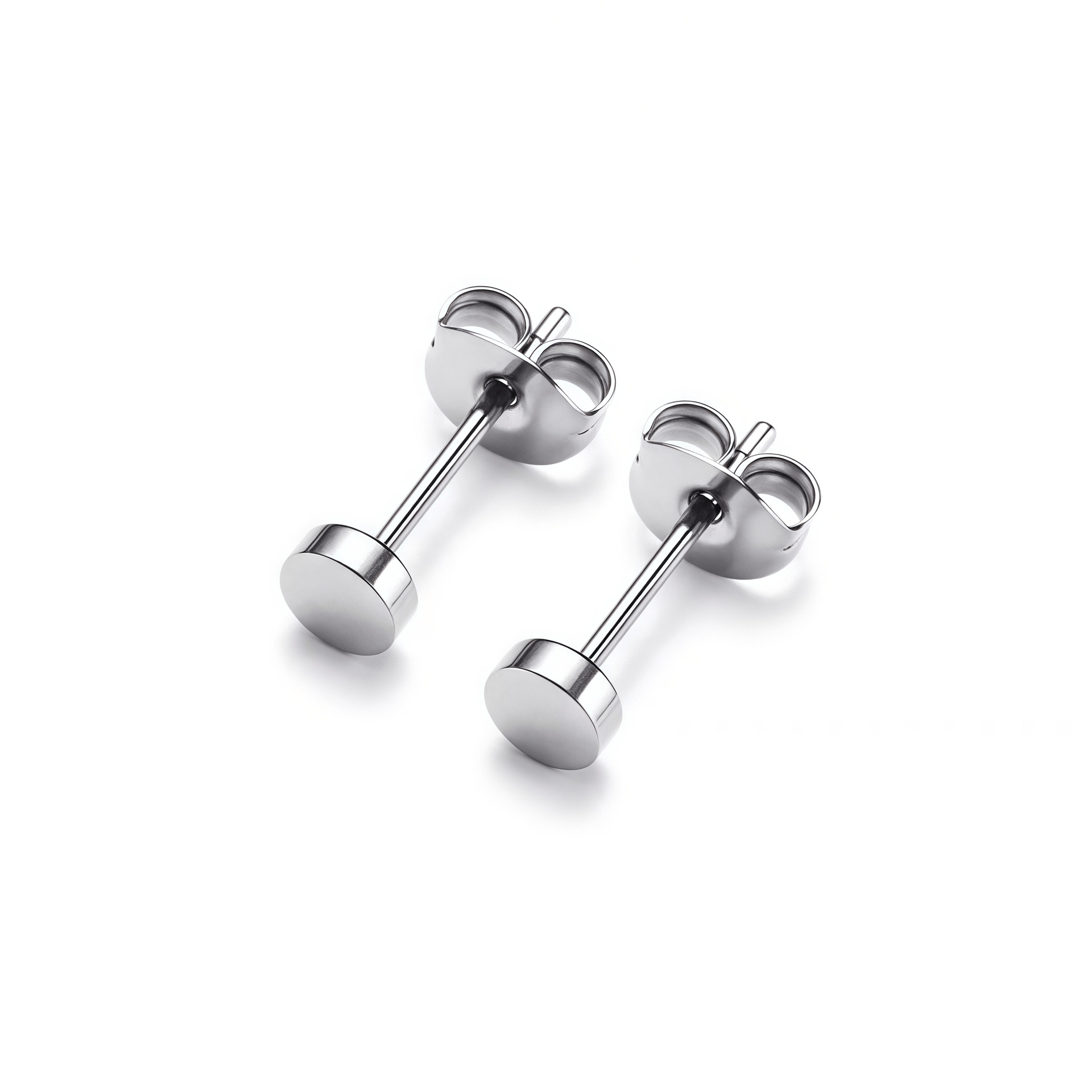 F136 Titanium Round Cake Butterfly Ear Stud Cartilage Piercing Jewelry detail image 8