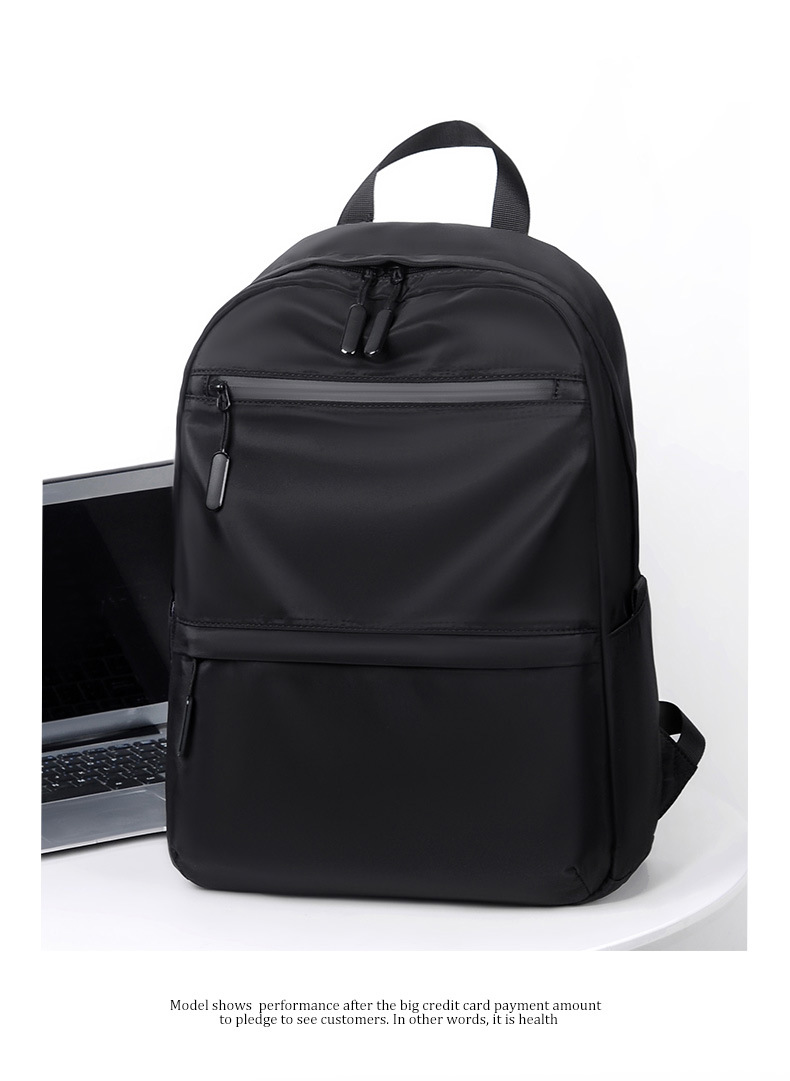 Customized New Men's Large-capacity Commuter Backpack, Versatile 14inch Unisex Logo School Bag For Middle High School,_desvips.com