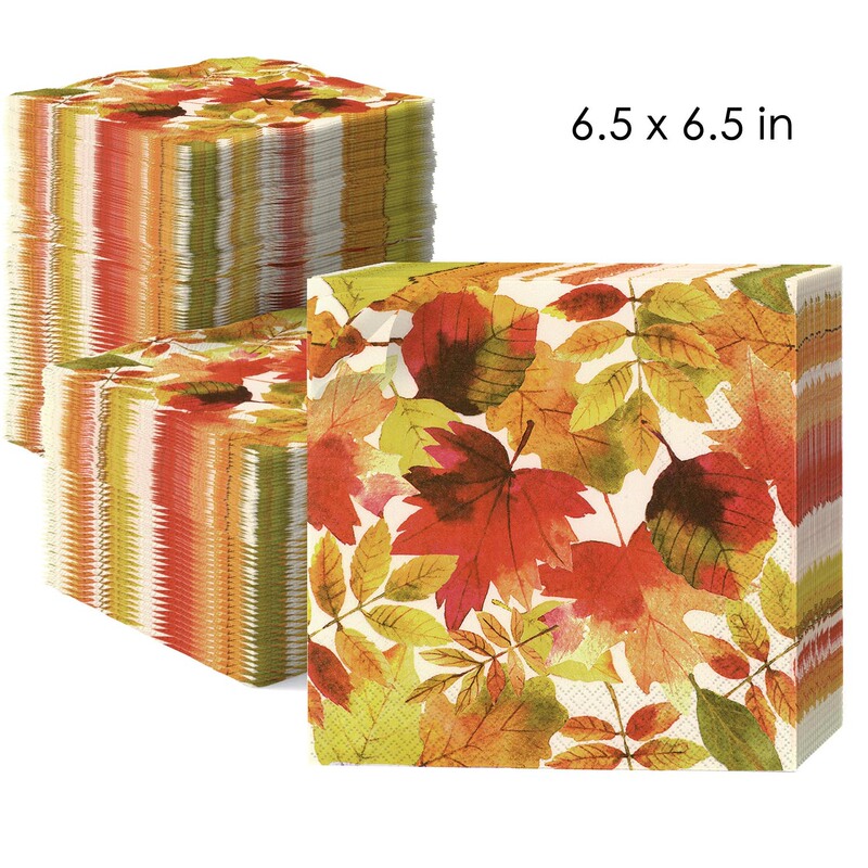 In-Stock Autumn Thanksgiving Watercolor Maple Leaf Print Disposable Holiday Party Birthday Party Decoration Paper Napkins In-Stock Autumn Thanksgiving Watercolor Maple Leaf Print Disposable Holiday Party Birthday Party Decoration Paper Napkins