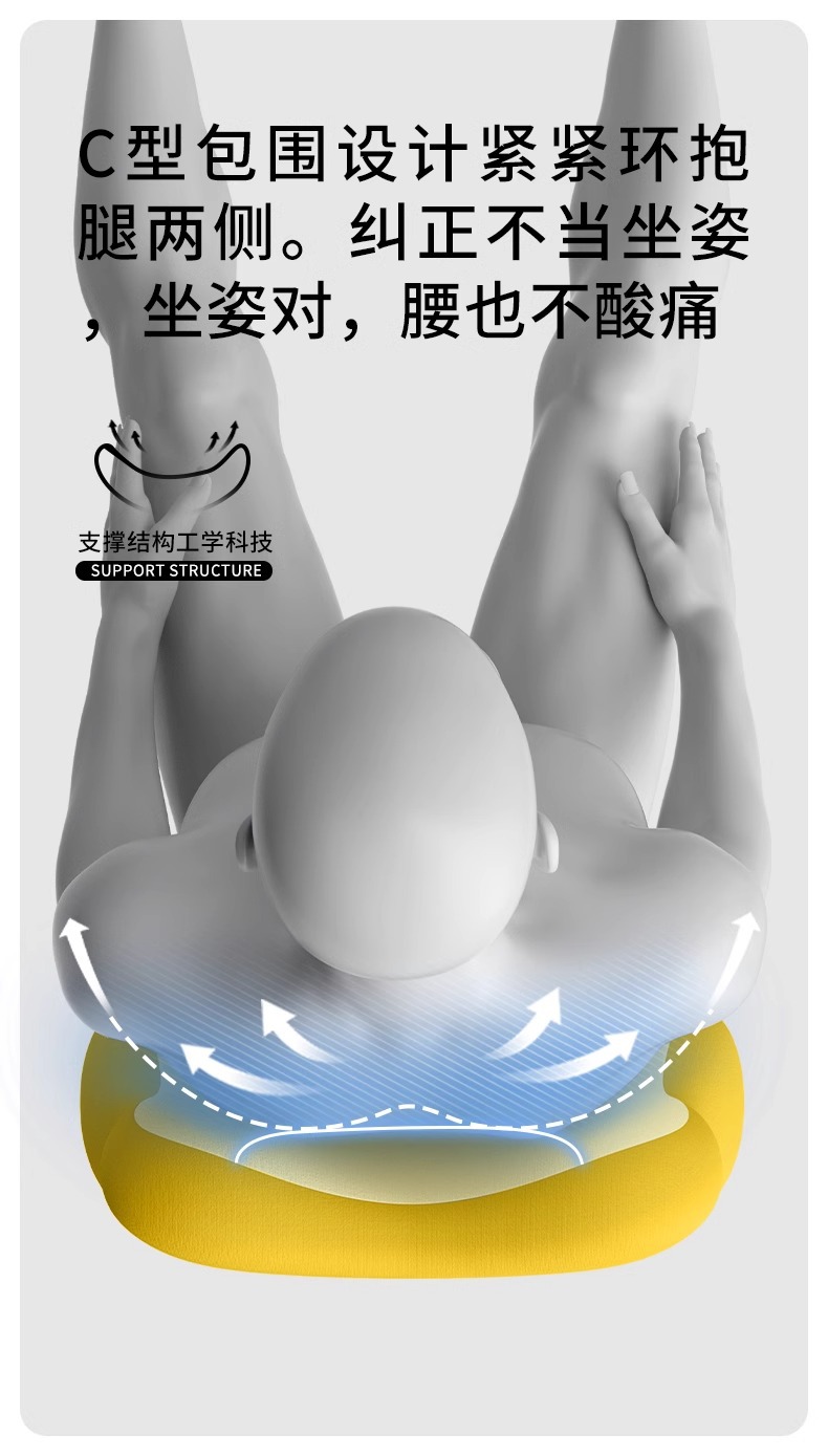 Lumbar Support, Long-Term Sitting Waist Support, Lumbar Support Cushion, Car Neck Pillow, Driving Waist Support Artifact