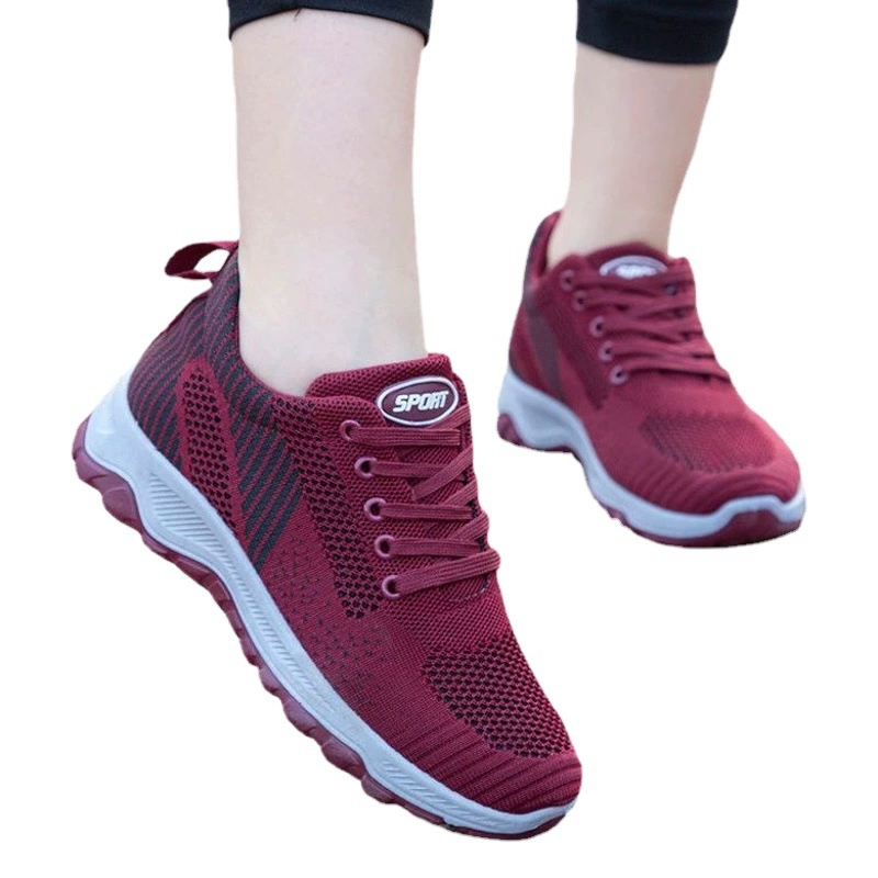 Весна и осень 202, новые женские прогулочные туфли Feiwei, уличная повседневная спортивная обувь, обувь для мам среднего и пожилого возраста, оптовая продажа