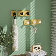 单个散装竹子挂钩 厨房多功能收纳塑料粘钩 无痕壁挂免打孔强力钩