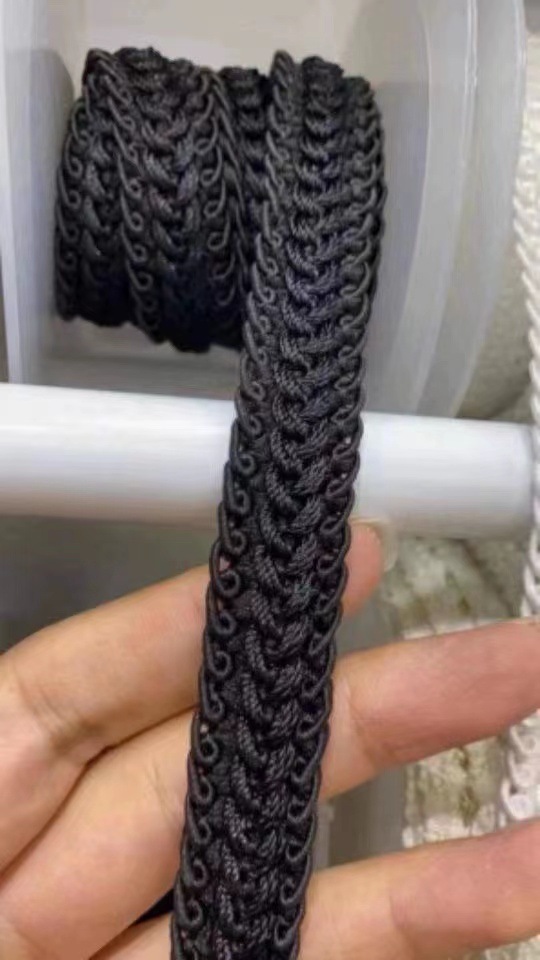 Fabricante en stock estilo coreano Chanel estilo cinta estilo étnico hecho a mano con cuentas encaje ropa DIY accesorios perla encaje