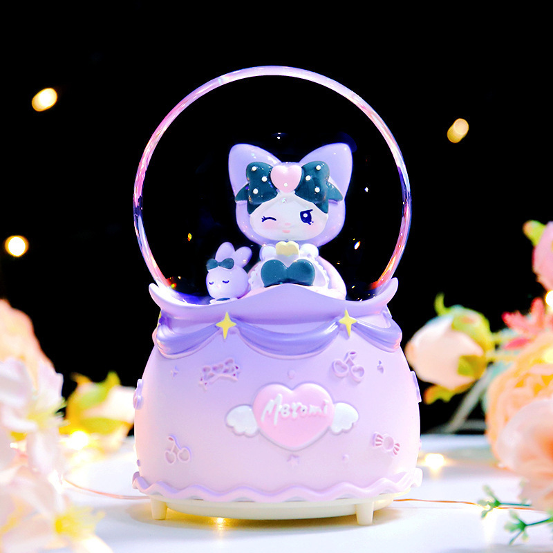 クリエイティブギフト回転トロイの木馬クリスタルボール誕生日プレゼント振り子友達ユニコーンオルゴール卸売りプレゼント|undefined