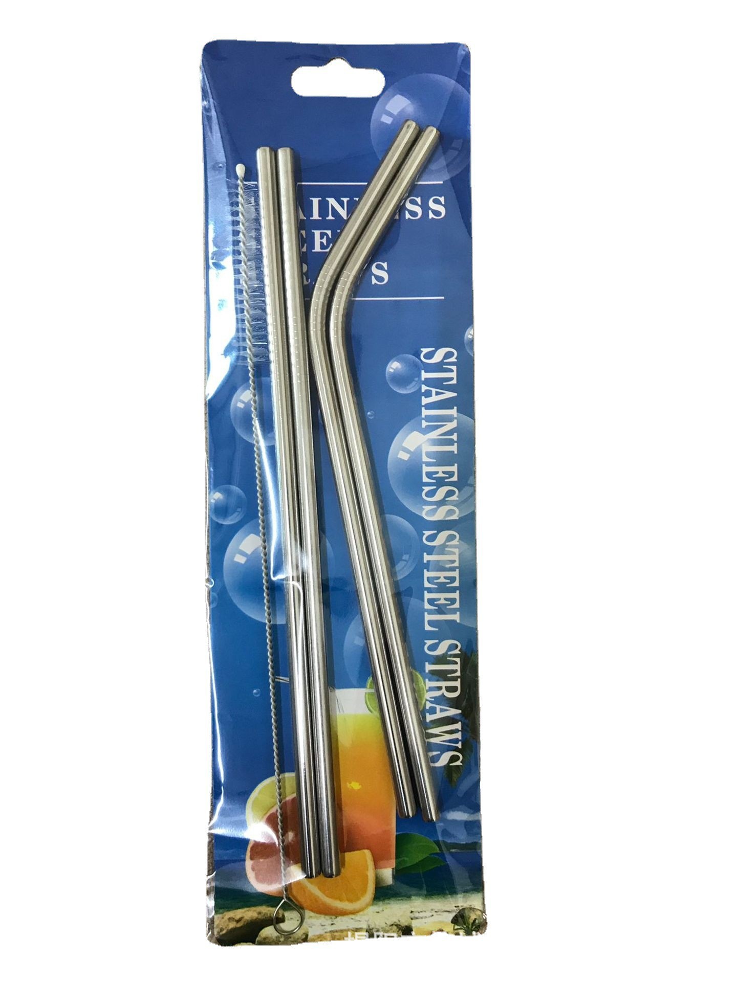 Portable 304 Stainless Steel Straw Set