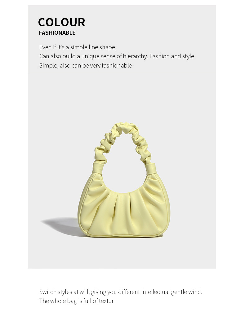 Shoulder Bag For Women Soft Leather Cloud Dumpling Handbag_voghion.com
