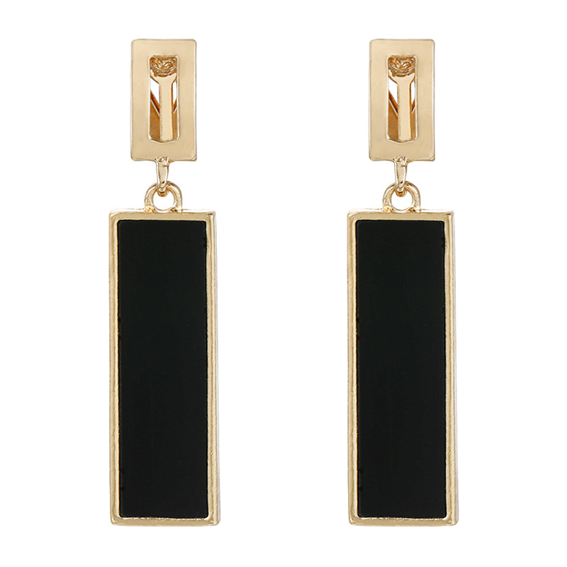 9g Weight Resin Inlay Material Drop Earrings, Ear Cuffs Classification 1 Pair Quantity Holiday, Daily Occasion Alloy Material Geometric Pattern Women's Gender Elegant, Simple Style Style 1 Pair Elegant Simple Style Geometric Alloy Resin Drop Earrings Ear Cuffs 9
