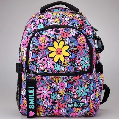 Smiggle grande kt Stitch mochila de gran capacidad de descompresión de doble hombro de dibujos animados