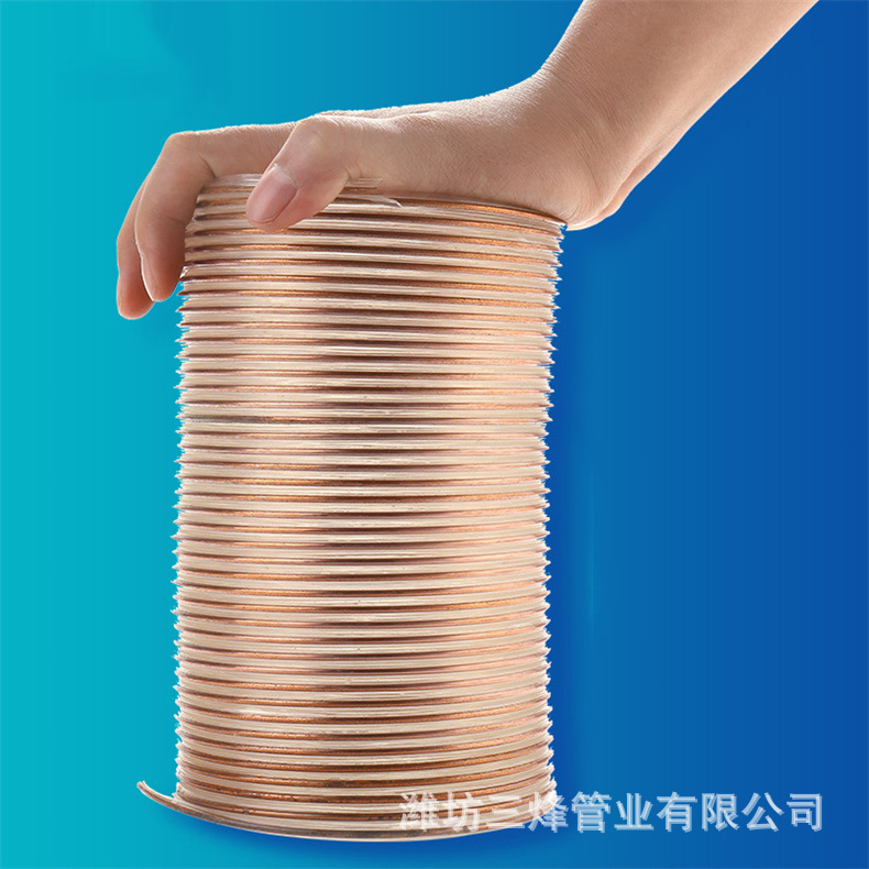 厂家现货柔软耐磨钢丝伸缩木工风机软管通风吸尘软管PU聚氨酯风管