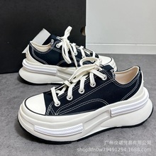 新款美奇匡威厚底鞋Run Star松糕夹心增高复古百搭休闲男女帆布鞋