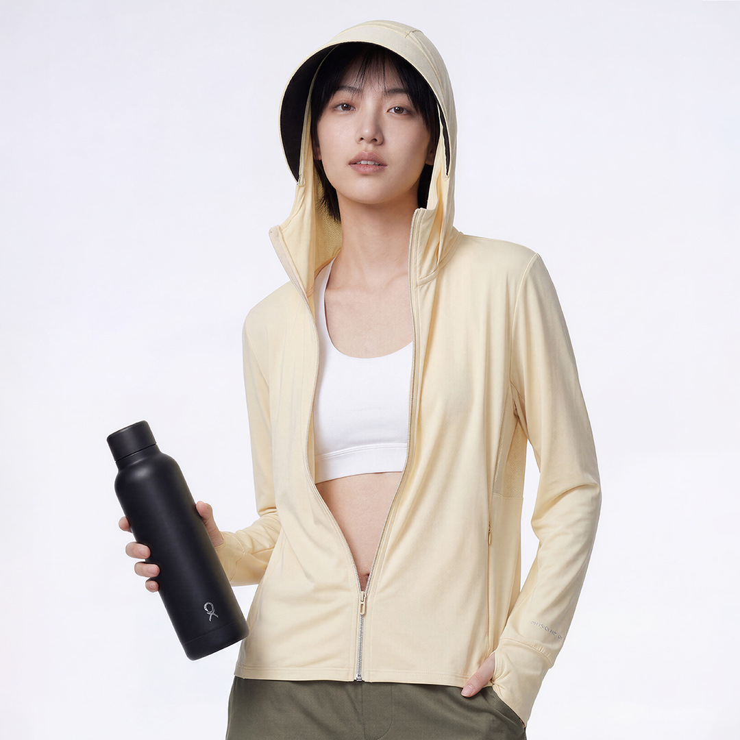 26 black vinyl brim original yarn sun protection clothing for women, super stylish for outer wear, cool and breathable, thin style, couple's matching sun protection clothing