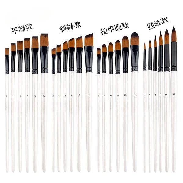 Brush, pens holder, set, 6 pieces