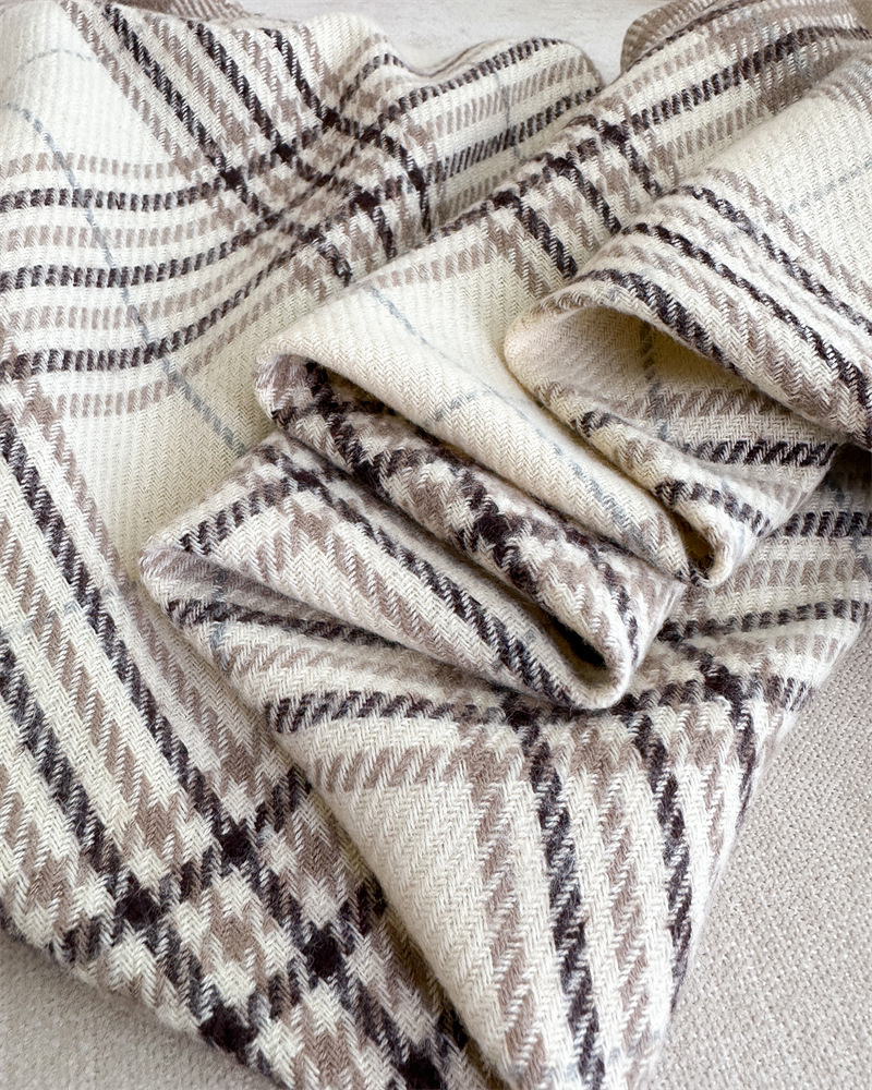 450g Weight Scarf Classification Holiday, Daily Occasion Imitation cashmere Material Color Block Pattern Winter Season Women's Gender Printing Design Elegant, Simple Style, Classic Style Style New Plaid Artificial Cashmere Scarf Autumn And Winter Korean Style Simple All-Matching Warm Scarf Women's Thickened Tassel Shawl 6