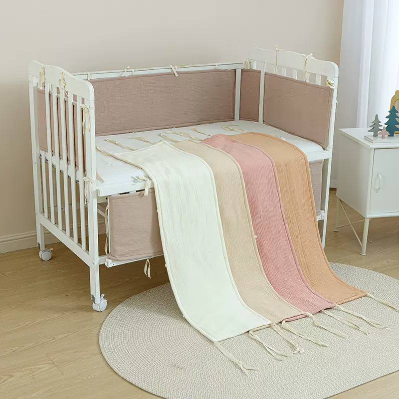 婴儿床床围栏杆包边软包边宝宝拼接床儿童床纯棉围栏护栏防撞床围