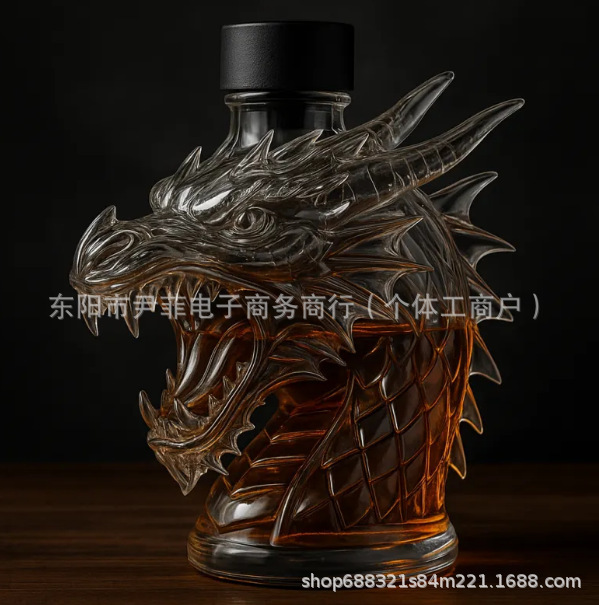 スポット独立駅新製品Dragon's wrathwhiskey bo不倫龍の怒りウイスキーボトル|undefined