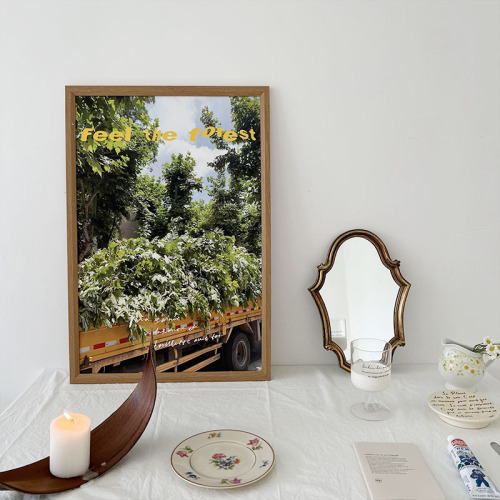 feel the forest feel the autumn feeling of the forest art poster Korean ins fresh decorative hanging painting
