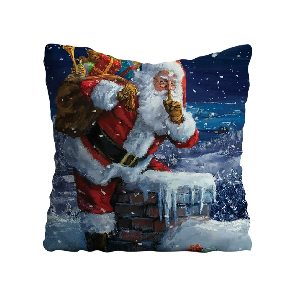 Рождественская подушка, наволочка, handmade, (Cross-border trading), 3D