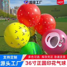 36寸超大正圆气球35克加厚乳胶儿童玩具气球公园街卖超大摆摊气球