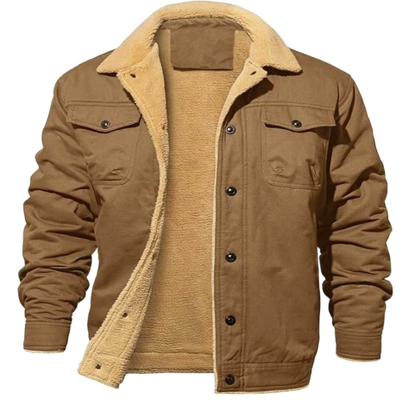 [Большое количество пятно] трансграничные осенние и зимние мужские куртки плюс бархатные хлопчатобумажные сюртуки повседневные куртки оптовая продажа