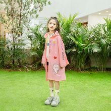 布鲁淘儿童雨衣男童女童2022新款幼儿园小学宝宝斗篷式小孩雨披