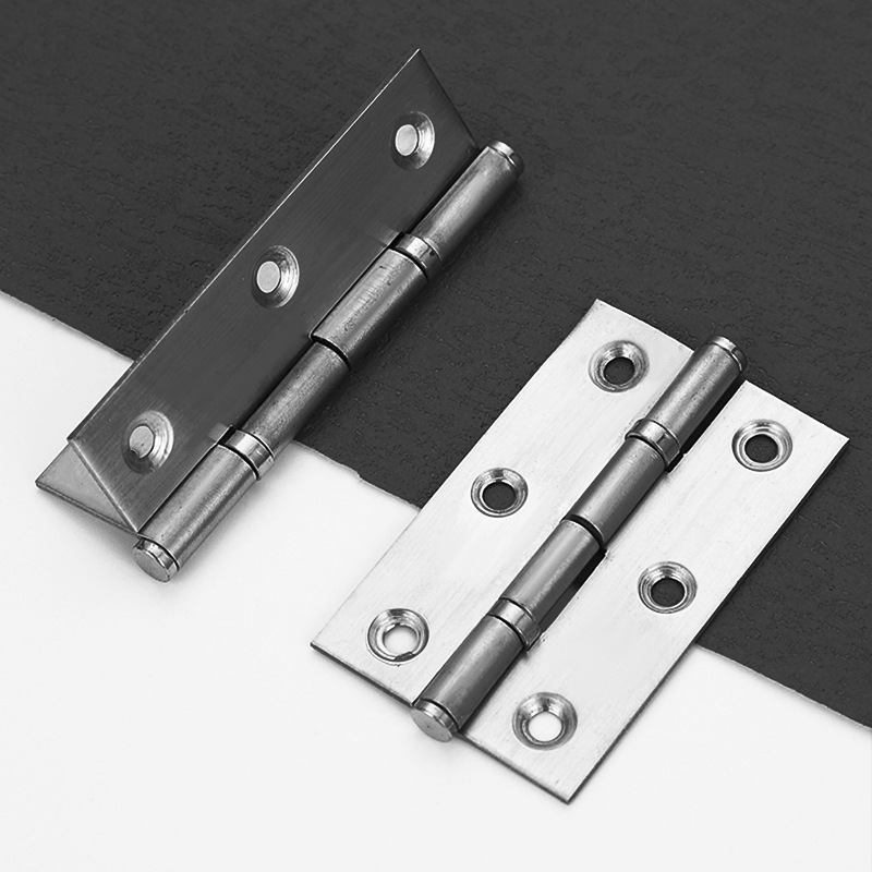 Acero inoxidable cojinete bisagra pequeña 2 pulgadas silenciosa arena negra 2,5 pulgadas bisagra de ventana de puerta gruesa 3 pulgadas plegables de puerta 5 pulgadas