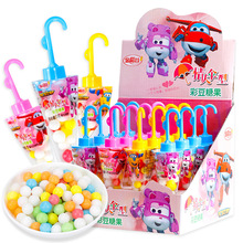 金稻谷25克情人伞形玩具彩豆糖果儿童休闲小零食盒装糖果超市批发