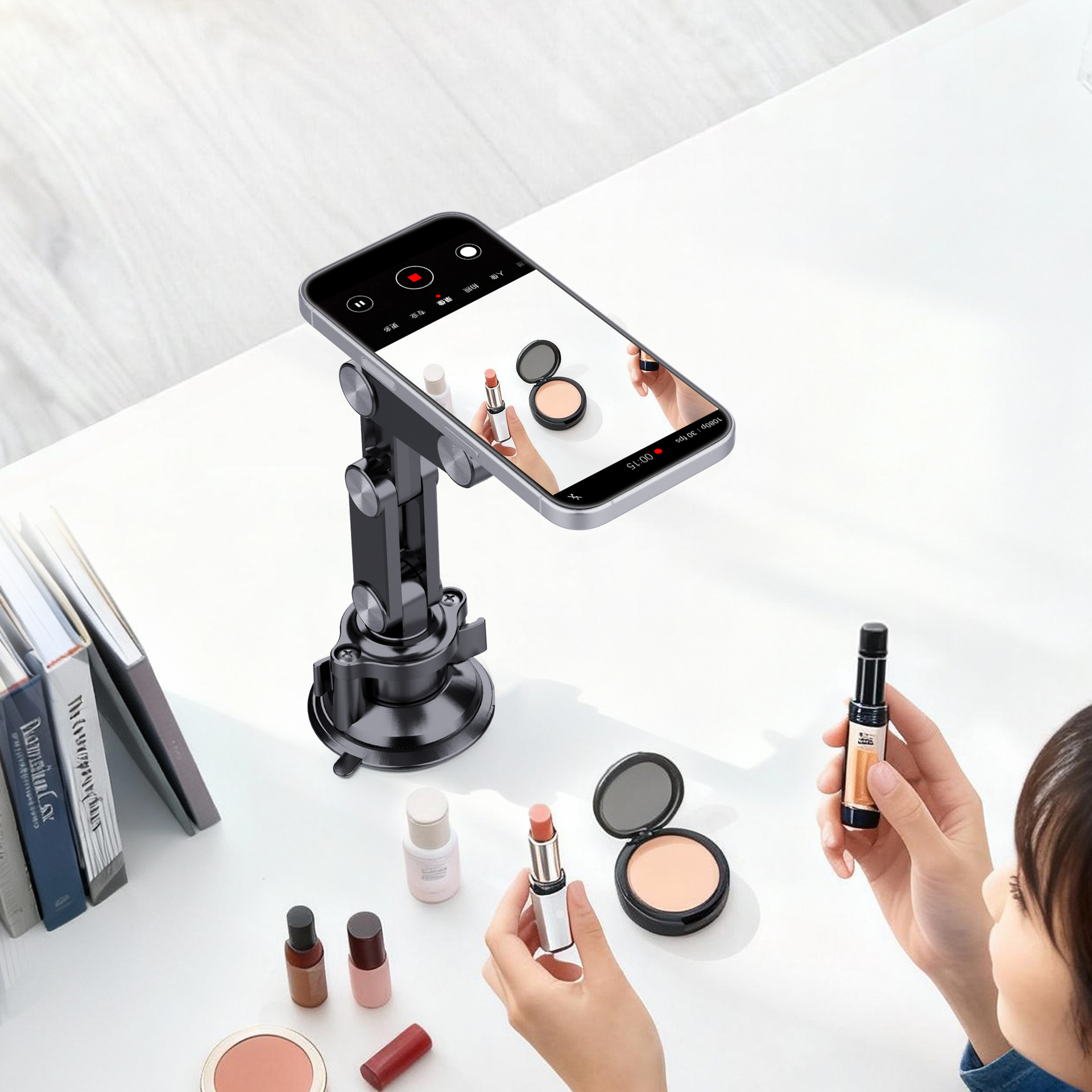 Bestseller 360 ° Rotatable phone holder with panoramic adjustment, magnetic smart car mount, portable and adjustable