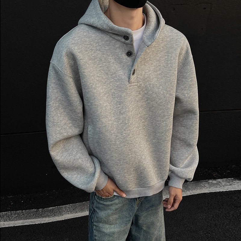 Schwerer Kapuzenpullover für Damen und Herren, Modell 2025: Neu, dick, langärmelig, locker, lässig, für Paare_voghion.com