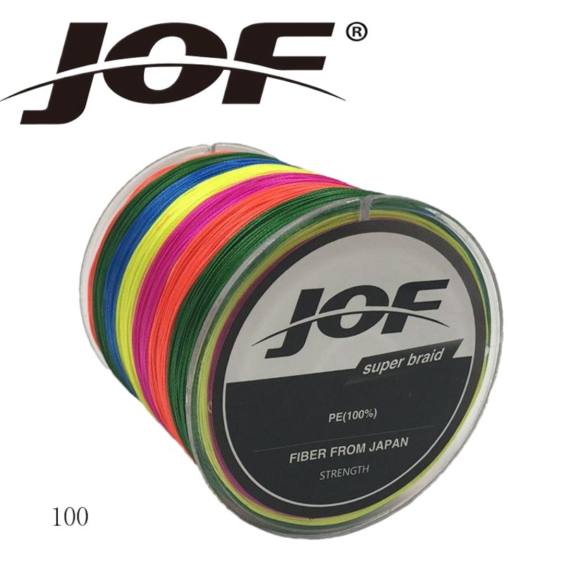 JOF Xin Li fishing gear 8 PE Duli horse multicolored fishing line 100 meters anti-bite line fishing line fishing line cross-border supply