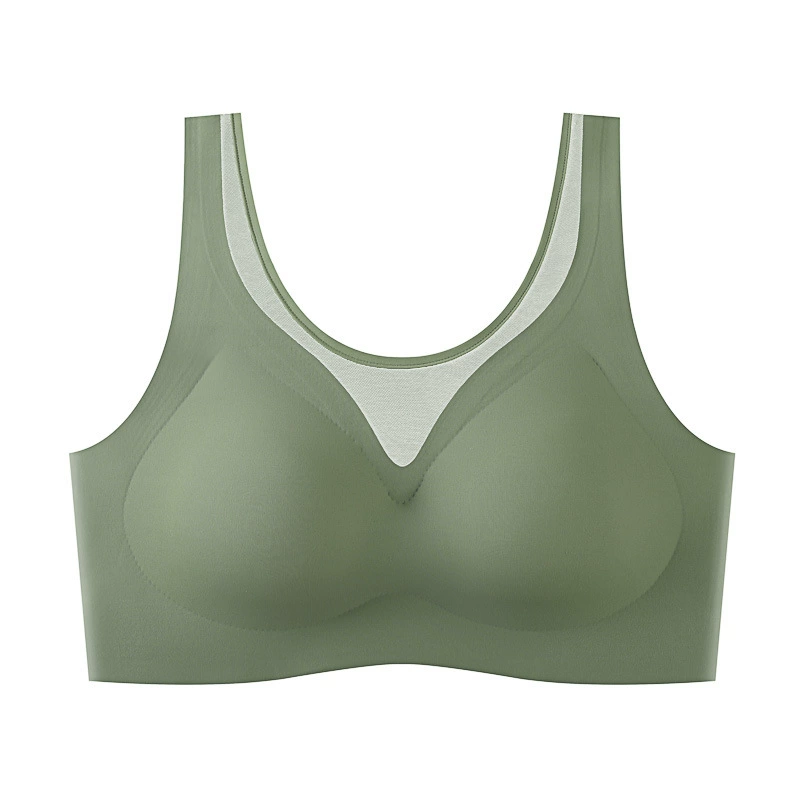 Lace sexy tea cup, wireless bra, plus size, beautiful back