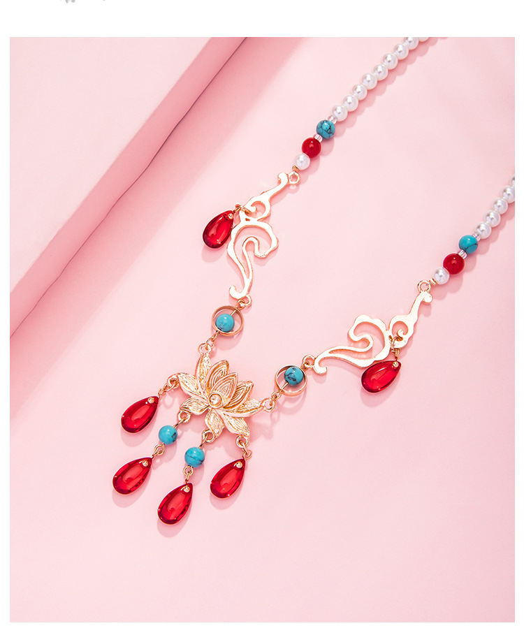 YL29080红色水滴莲花项链_07.jpg