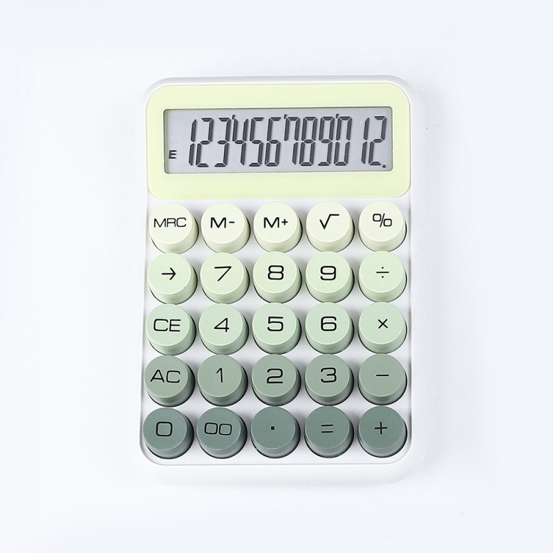 Calculadora de teclado mecánico de dopamina computadora portátil especial para exámenes de estudiantes calculadora de pantalla grande de 12 bits