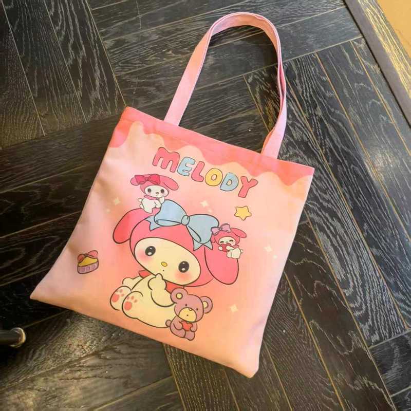 サンリオ日系かわいい漫画キャンバスハンドバッグ化粧バッグ女の子ショルダーバッグ学生|undefined