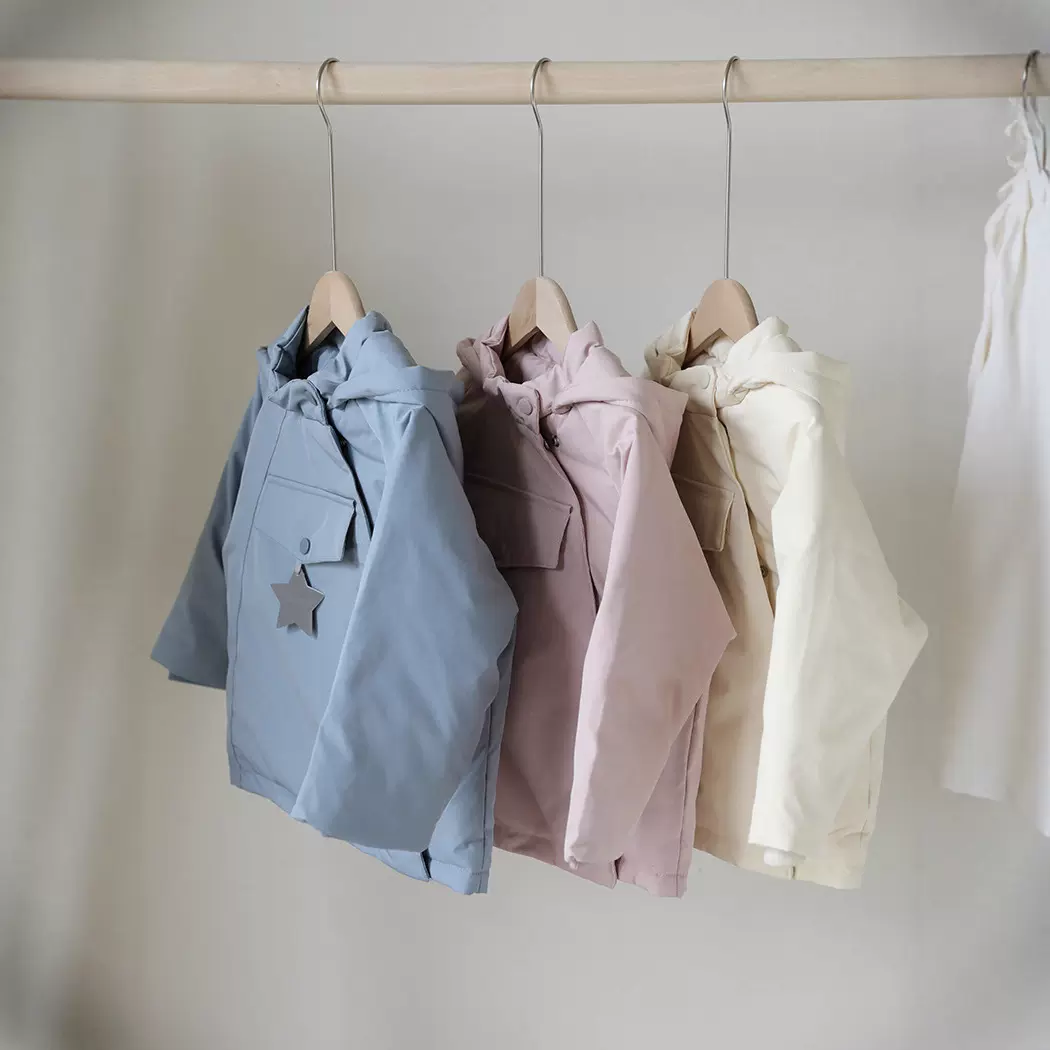 2025新品儿童羽绒服北欧加绒精灵帽子外套时尚洋气中小童宝宝衣服