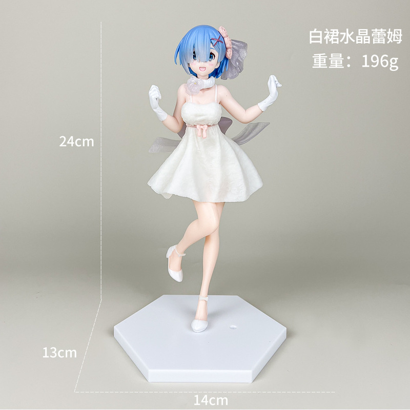初音未来手办动漫水冰月美少女蕾姆花嫁穹妹二次元公仔模型摆件批|undefined