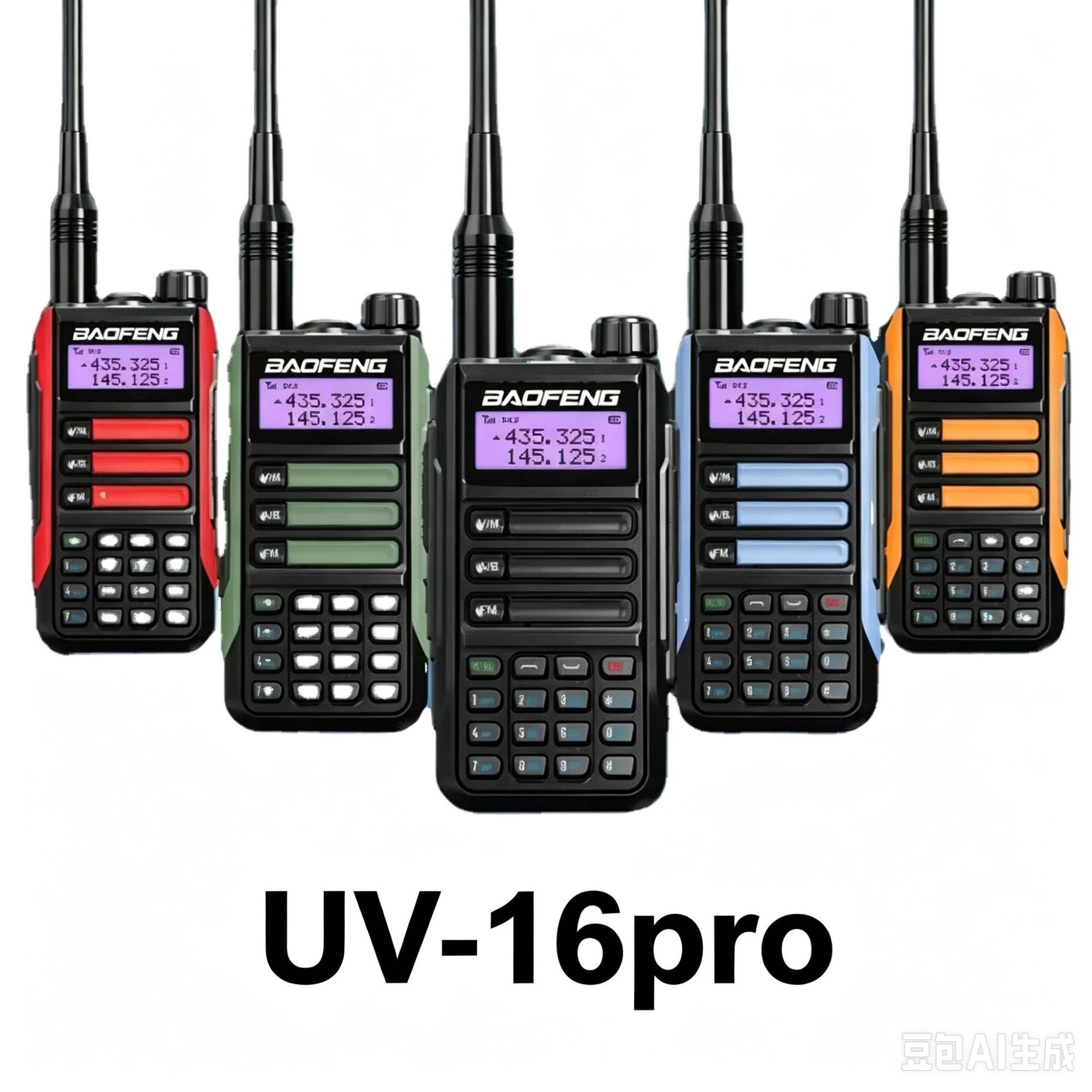 바오펑 UV16PRO V2 무전기 UV16PRO 방수 해양용 야외용 듀얼밴드 10W 고출력