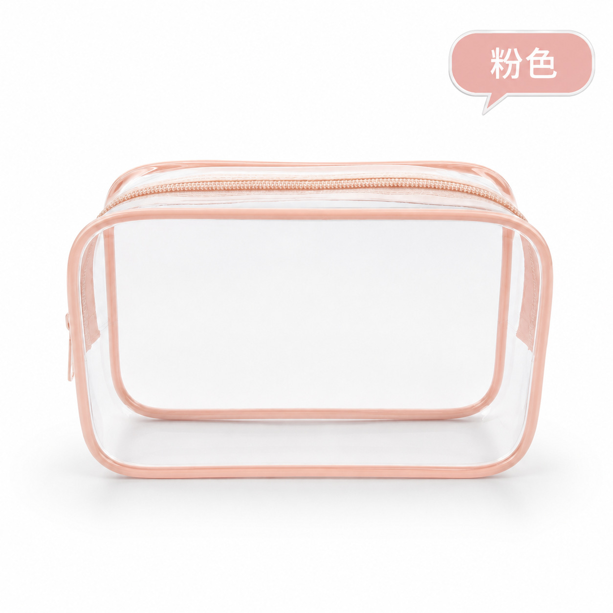 Bolsa de lavado portátil a prueba de agua, bolsa de cremallera a prueba de agua, bolsa de lavado visual de PVC, bolsa de maquillaje de viaje de tamaño medio, almacenamiento image 19