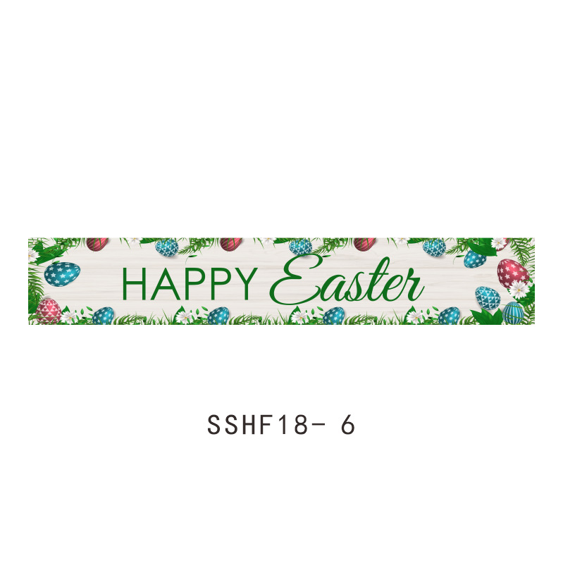 Banderas de Pascua transfronterizas, decoraciones de fiestas navideñas, banderas colgantes, huevos, conejitos, diseño de patio, banderas, pancartas personalizadas